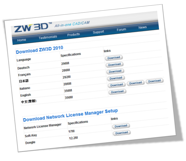 Wielojęzykowość ZW3D 2010