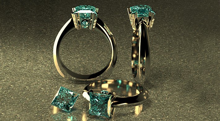 Projektowanie biżuterii pierścionek jewelry