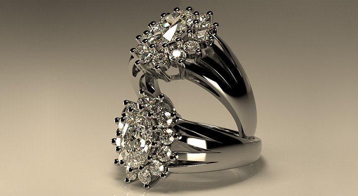 Projektowanie biżuterii pierścionki srebro