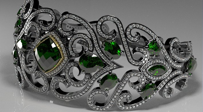 projektowanie biżuterii kolia
