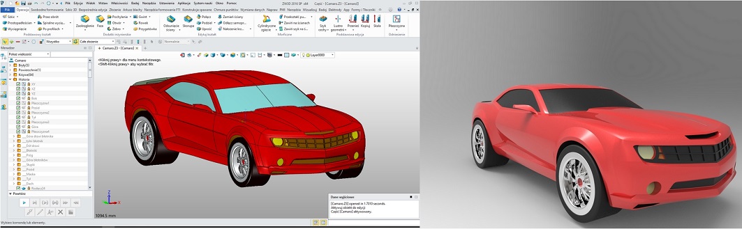 Renderowanie projektu CAD w ZW3D z dodatkiem KeyShot