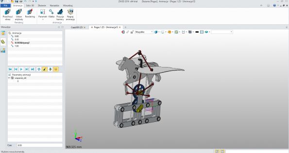ZW3D Standard, moduł do tworzenia złożeń i animacji