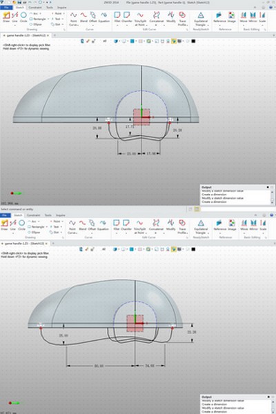 Krzywe do rozłożenia powierzchni podczas modelowania 3D w ZW3D CAD/CAM