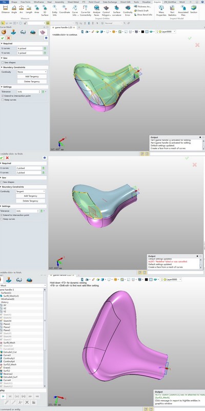 Łączenie powierzchni płaszczyzn podczas modelowania 3D
