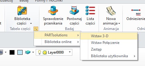 Biblioteka części - PARTsolutions do ZW3D CAD/CAM