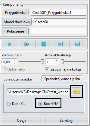 Sprawdzanie kodu G/M w ZW3D CAD/CAM