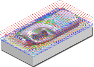 ZW3D CAD/CAM - obróbka zgrubna frezowanie Offset 2D