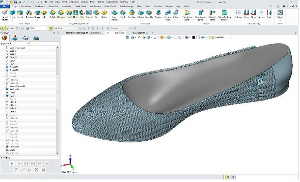 Modelowanie 3D buta w ZW3D CAD/CAM