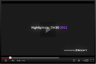 Galeria filmów w ZW3D CAD/CAM 2012